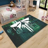 L-The Last Of U-Us 2 E-EllieS LOGO Grindų kilimas Nordic stiliaus Namų durų kilimėlis Vonios-Tualeto kilimėliai Miegamojo viešbučio dekoravimo kilimėlis 40x60 cm white