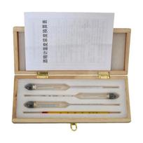 Vodka, whisky wooden box-packed alcohol meters (range 0 - 40%, 30 - 70%, 70 - 100%) high-precision 4-piece set alcohol testers white