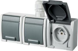 Aquant hermetinis lizdas 3x2p+z Ip65