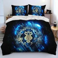 World of Warcraft,WOW ,Game Gamer Comforter Bedding Set,Duvet Cover Bed Set Quilt Cover Pillowcase,king Queen Size Bedding Set 135x200cm