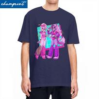 Roxanne Wolf Friend T-Shirts Men Women FNAF Casual Pure Cotton Tee Shirt Crewneck Short Sleeve T Shirt Unique Clothing - Men'... S