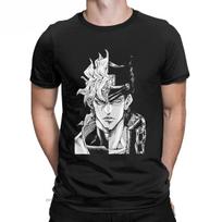 2026 New Jojo Bizarre Adventure Tshirt Men Japanese Anime Fashion O-Neck Streetwear Dio Brando Jotaro Kujo Tops Parent-child ... S