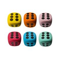 6pcs Six-Sided Foam Dice Set Soft Lightweight Foam Dice for Classroom Games Educational Activities and Group Exercises One Size blue