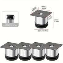 4Pcs Stainless Steel Adjustable Furniture Support Legs For Kitchen Cabinet Sofa TV Stand Furniture Feet