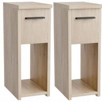 2-jų naktinių staliukų komplektas ComfortCove, rudas