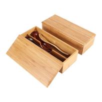 Wood Color Multi-grid Kitchen Cutlery Organizer  Catering Shop Commercial Tableware Finishing 27 * 11 * 6.6 cm brown