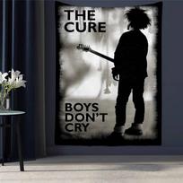 Vintažinis The Cure RRock Kabantis Bohemiškas Gobelenas Kabantis Tarotas Hipis Sieniniai Kilimai Studentų Bendrabučio Namų Dekoras 100X70CM white
