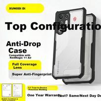 RedMagic 11 Air Phone Case Nubia 11 Air Airbag Shockproof Magnetic Stand Silicone Transparent Slim Full-Coverage Gaming Cooling Case