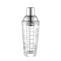 400ML Matinis Stiklinis Plaktuvas Taurė Matavimo Jiggeris Kokteilių Plaktuvas Barmeno Įrankiai Vyno Maišymo Butelis 400ml Shaker Cup