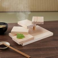 Wooden Sushi Stairs Artistic Presentation Multi-Tier Sashimi Platter Staircase Serving Platter Creative Design for Caterers beige