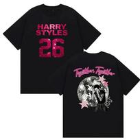 Harry Styles Inspired Graphic Tee 2025 Cotton T-Shirt Men Streetwear Casual Short Sleeve Small pink