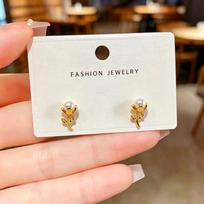 Korean Style Tulip Pearl Stud Earrings for Women - Elegant and Simple Luxury Design