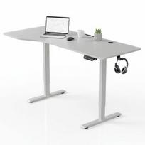 Aukščio reguliuojamas stalas Homestar Office Stand 160x75 cm baltas