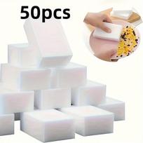 Valymo kempinėlės melamino putplastis, 50 vnt