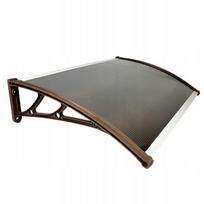 Stogelis virš durų Metal-gum, 100x60 cm, rudas