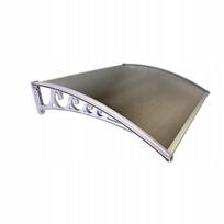 Stogelis virš durų Metal-gum, 120x80 cm, juodas