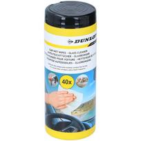 „Dunlop“ - šlapios servetėlės, skirtos valyti automobilių langus (40 vnt.).