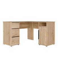 Rašomasis stalas Orkney, 124,6x124,6x75,5 cm, rudas