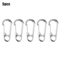 10pcs Lobster Clasp Buckle Keychian Mini Carabiners Outdoor Camping Hiking Buckles Alloy Spring Snap Hooks Keychains Tool Clips sidabras