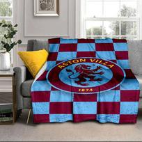 Aston Villa Crest Design Portable Blanket/Soft Blanket Bedding Blanket Suitable for Travel Camping Living Rooms Offices Sofas Fan Gifts 75x90cm