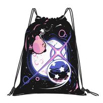 Custom K-Kirbys Drawstring Backpack Women Men Gym Sport Sackpack Portable Cartoon Shopping Bag Sack One Size