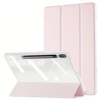 Magnetic Smart Case for Samsung Tab S6 Lite 10.4 S10 FE 2025 S9 10.9 S10 Plus S8 S7 FE 12.4 A9 8.7 A8 Cover New (pink,Tab A9 8.7 2023) rožinė