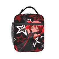 Kasane Teto Lunch Bag  Casual Lunch Box School Convenient Tote Food Bags For Women Oxford Graphic Design Cooler Bag as picture pink