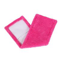 Reusable Practical Mop Pad Floor Dust Flat Refill Replacement Cleaning Pad Cloth for Spray Mop raudona