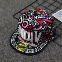 Fashion Patchwork Kids Hip Hop Hats MDIV Letter Embroidery Boy Girl Outdoor Sunshade Baseball Caps Flat Edge Adjustable Sun Hats 49-54cm fit 3-14Y geltona