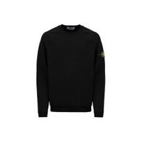 Stone Island T-Shirt Kids Solid Color Logo Badge Crew Neck Loose Long Sleeve Kids tops Black 791660344-V0029 8 black