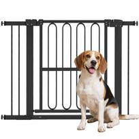 Dog Safety Gate, 76-104 cm Barrier Gate without Drilling, Stair Gate 104 x 5 x 76 cm