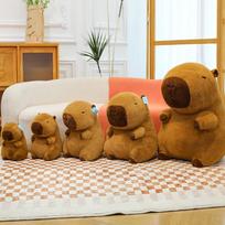Naujas pilno dydžio kapibaros pliušinis žaislas didelė kapibaros lėlė žaidimų automato lėlė mergaitė vaikų dovana 40cm（600g） orange