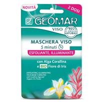 GEOMAR SCRUB & CARE veido kaukė, 2 x 7,5 ml