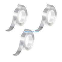 B0KB 3Pcs Double Sided Adhesive Strips For Electrical Outlets Home Office Decoration white