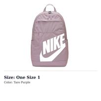 Nike ELEMENTALSportswear Užtrauktukas Poliesterio Kuprinė Įprasta Unisex Taro Purple BA5876-516 One Size 1 violetinė