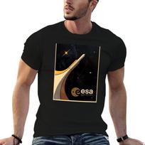 European Space Agency ESA Tribute T-Shirt Sport Basic T-Shirt M black
