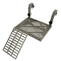 A74E-Turtle Basking Platform Non-Slip Ramp & Tray 60-120Gal Tanks gray