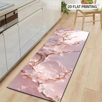 1Pcs Blooming Pink Cherry Blossom Non-Slip Washable Area Rug Runner for Entryway, Living Room, Bedroom & Patio 60X90cm gray