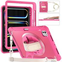 For iPad Pro 11 12.9 13 inch Case Shockproof Cover iPad Air 11 4th 5th 10 10th 10.9 10.2 9/8/7th 11th Generation Case+Strap iPad Mini 6 7