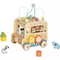 Tooky Toy: Mano pirmoji lavinamoji medinė mašinėlė