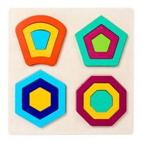 Medinis geometrijos dėlionės stalo žaidimas ikimokyklinio amžiaus vaikams, spalvų mokymasis, geometrinių formų atitikimo dėlionė, mažyliams, berniukams, mergaitėms, edukacinis dėlionės žaislas L yellow