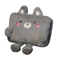 Stylish Furry Hand Warmer For Ladies and Children Lovely Animal Theme Office Furry Hand Muffs For Winter Warmth gray