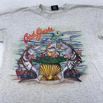 Vintage 90s Hobie Card Sharks Poker Shirt Mens L/XL surf Tee USA 90s S gray