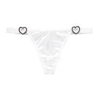 Sexy exquisite waist satin girl T-pants Sexy large size low waist one rope yoga thong L violetinė