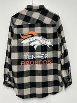 Denver Broncos Flannel Women039s Broncos Shirt S-3X Unisex T-Shirt L gray