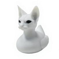 Yousheng 3D Printed Sphinx Cat Duck Figurine, Cute Matte White Desk Decor, Funny Animal Shelf Ornament, Unique Gift for