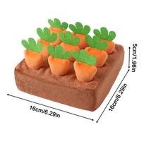 Interactive Snuffle Mat for Dogs - Carrot Puzzle Feeding Mat for Mental Stimulation & Boredom Relief, Slow Feeder for Puppy green