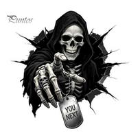 Window Film for Halloween Grim Reaper Skull Static Clings, Self-Adhesive Spooky Glass Festival Party Supplies Decals, Waterproof Stickers Bedroom A black