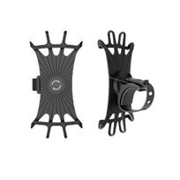 Universal Silicone Bike Phone Holder 360° Rotatable Mobile Rack Safe Bracket For Bicycle Motorcycle Scooter Stroller Handlebar 1pc juoda