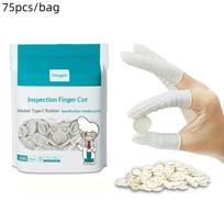 75/300Pcs Disposable Finger Cots Finger Covers Protection Non-Slip Anti-Static For Beauty Cleaning Massage Electronic Repair A2